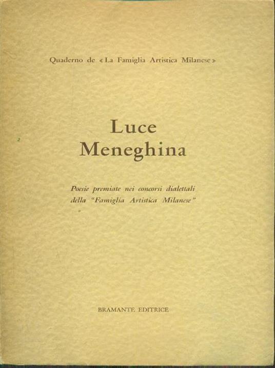 Luce meneghina - copertina