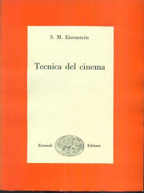 Tecnica del cinema di: S. M. Eisenstein - copertina