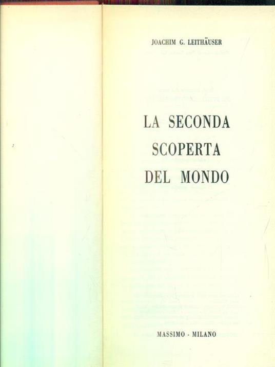 La seconda scoperta del mondo - copertina