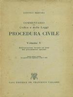 Commentario del codice e delle leggi di procedura civile. Vol. V