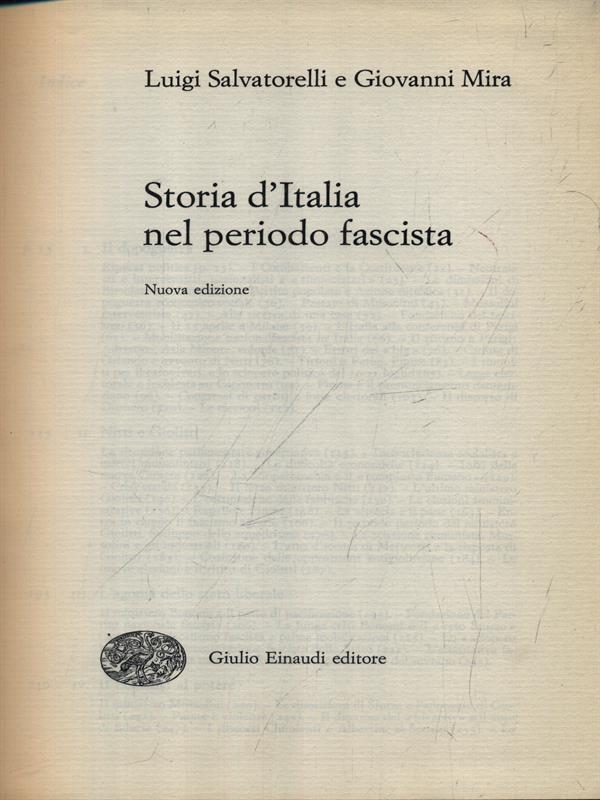 Storia d'Italia nel periodo fascista