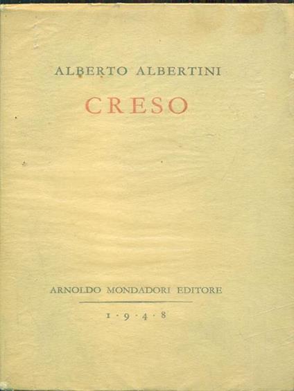Creso - Alberto Albertini - copertina