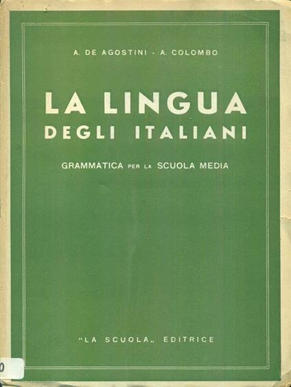 La lingua degli italiani. Grammatica per la scuola media - copertina