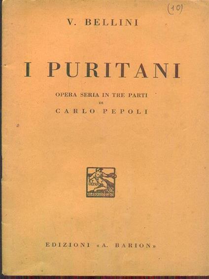 I puritani - Vincenzo Bellini - copertina