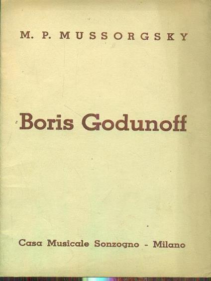 Boris Godunoff - copertina