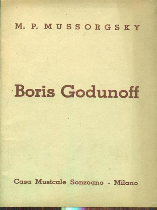 Boris Godunoff - copertina