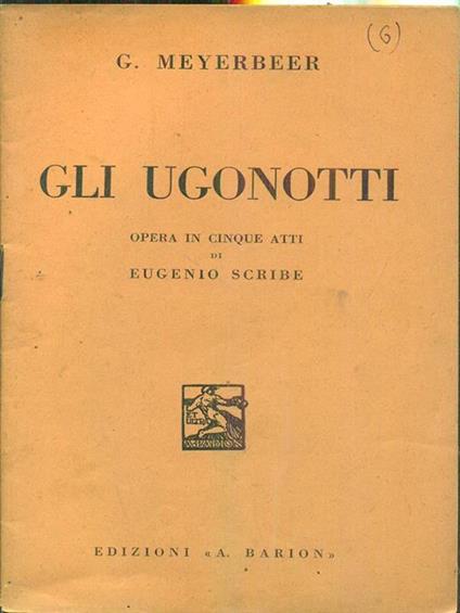 Gli Ugonotti - copertina