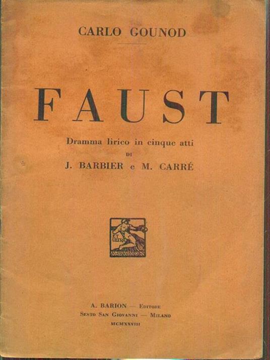 Faust - copertina