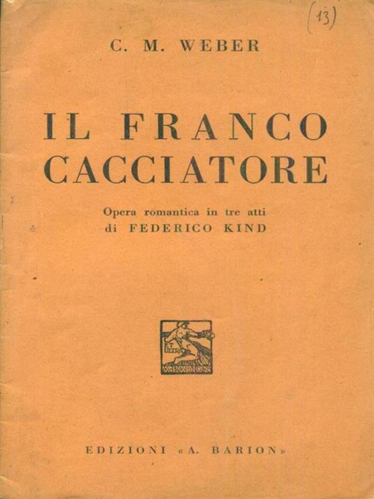 Il franco cacciatore - F. Kind - copertina