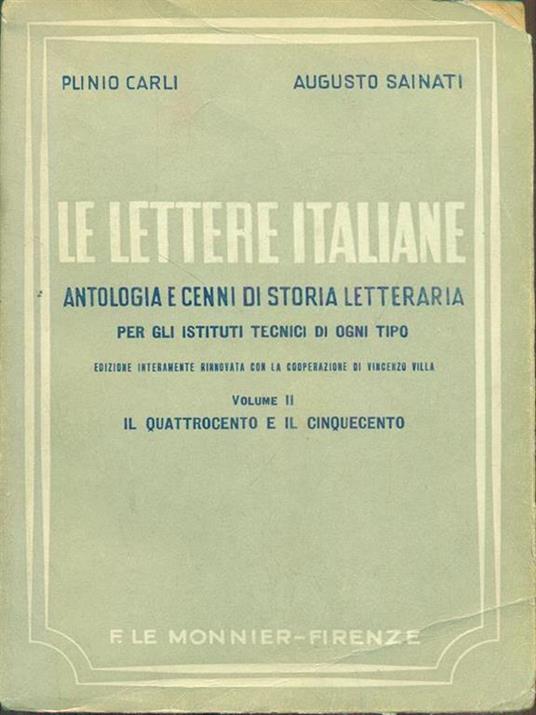 Le lettere italiane volume II - Gian Rinaldo Carli,Augusto Sainati - 8