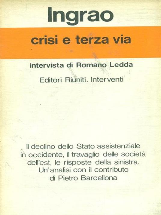 Crisi e terza via - copertina