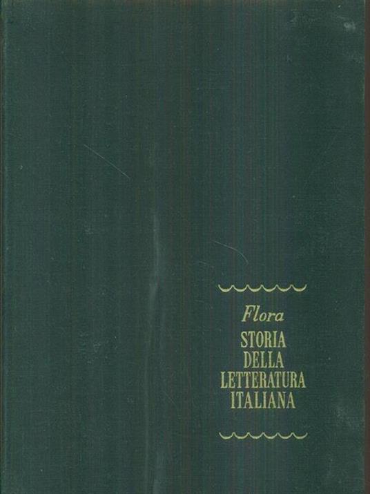 Storia della letteratura italiana volume III parte I - Francesco Flora - copertina