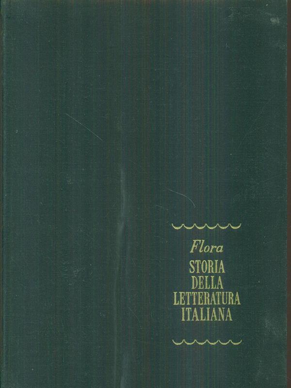 Storia della letteratura italiana volume III parte I