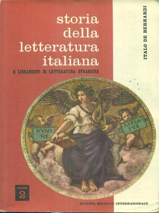 Storia della letteratura italiana e lineamenti di letteratura straniera. Vol. II - Italo De Tuddo - copertina