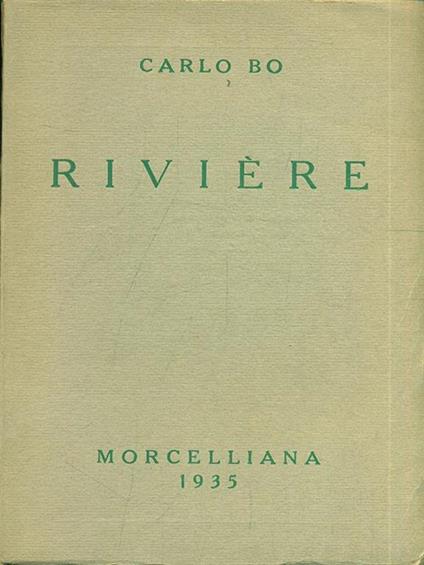 Riviere - Carlo Bo - copertina