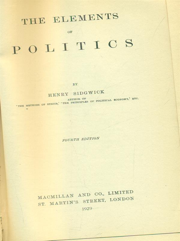 The elements of politics