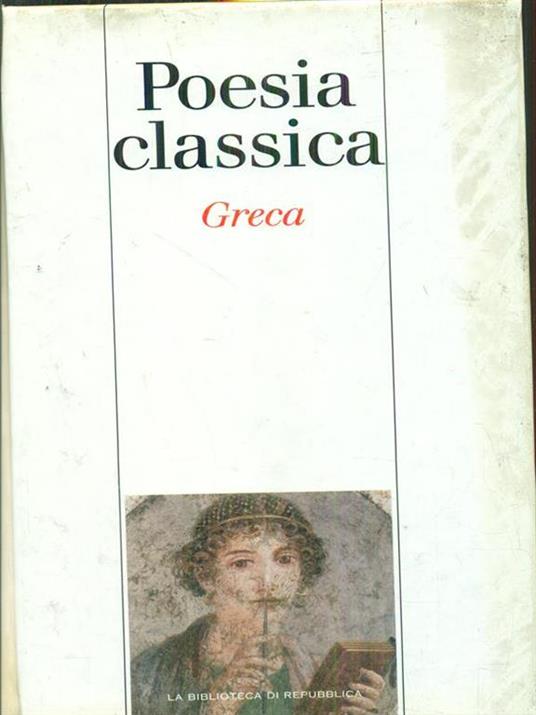 Poesia classica greca - copertina