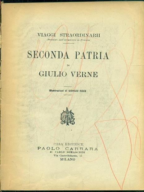 Seconda Patria - Jules Verne - copertina