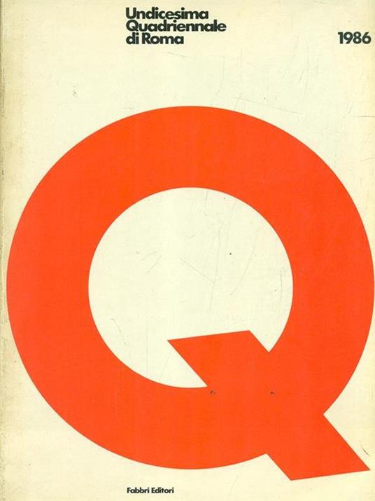 Unidesima Quadriennale di Roma 1986 - copertina