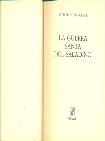 La guerra santa del saladino - Vittorangelo Croce - copertina