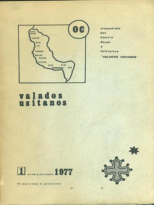 Valdos Usitanos 1 Ottobre/Dicembre 1977 - copertina