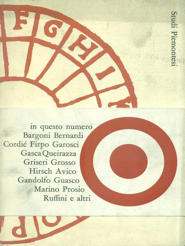Studi Piemontesi novembre1972, Vol. I, fasc. 2