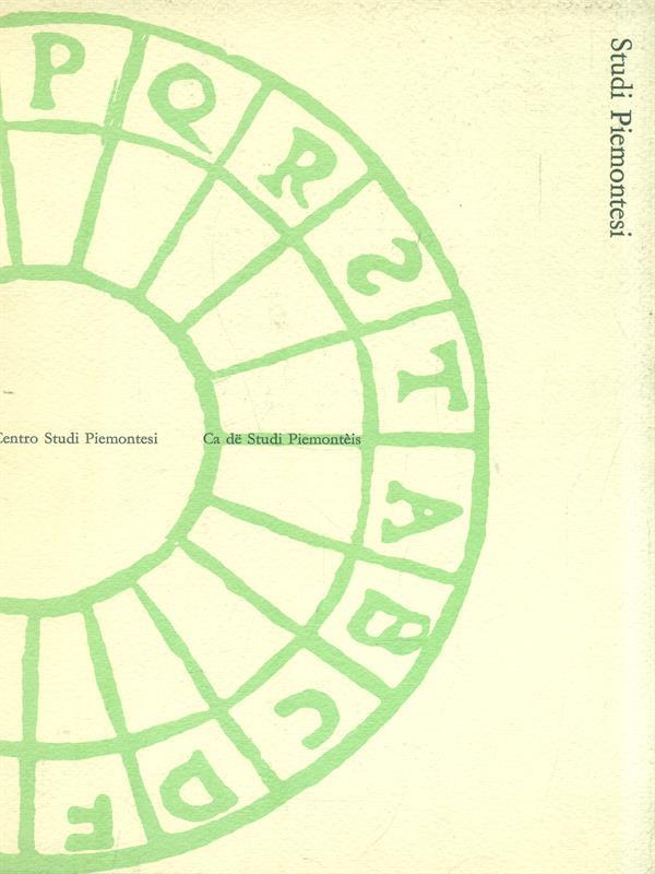 Studi Piemontesi marzo 1972, Vol. I, fasc. 1