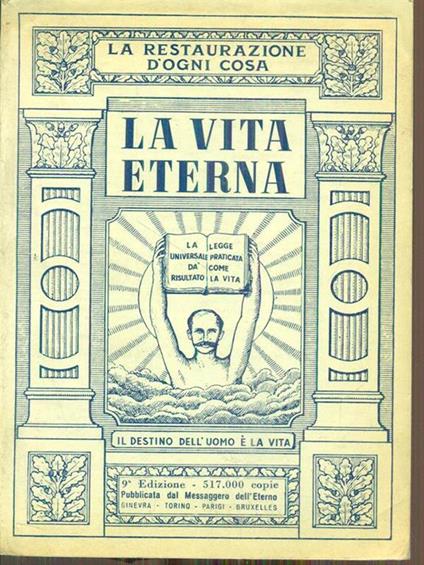 La vita eterna per l'umanità. Vol. III - copertina