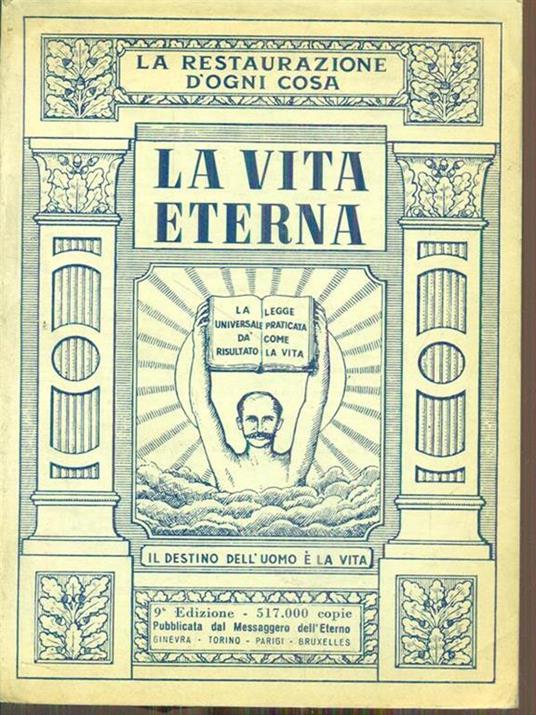 La vita eterna per l'umanità. Vol. III - copertina