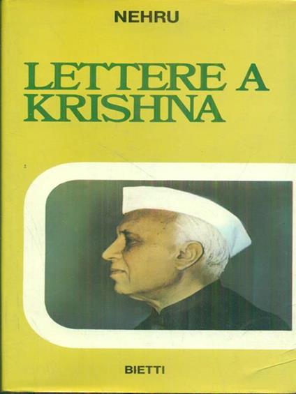 Lettere a Krishna - Jawarlhal Nehru - copertina