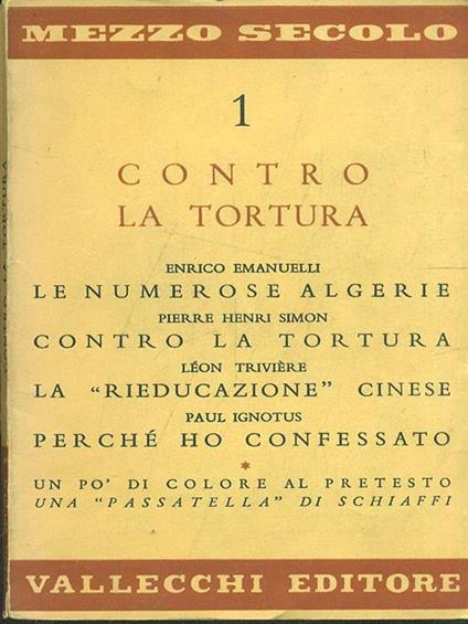 Contro la tortura - copertina