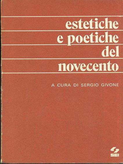 Estetiche e poetiche del novecento - Sergio Givone - copertina