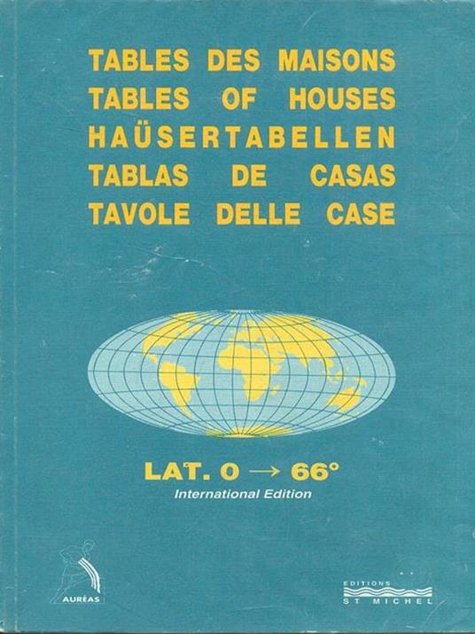 Tables des maisons. Tables of houses - copertina