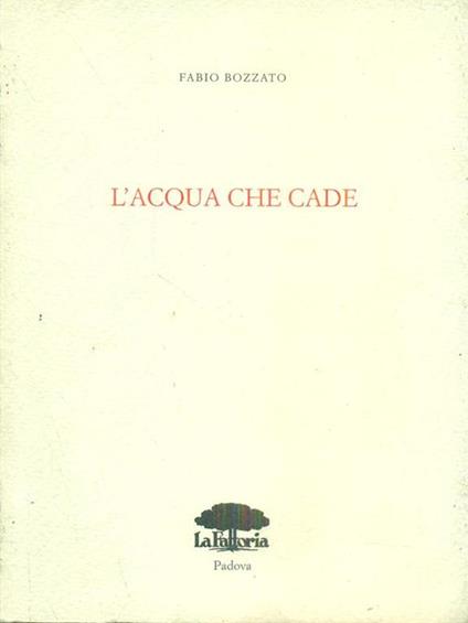 L' acqua che cade - Fabio Bozzato - copertina