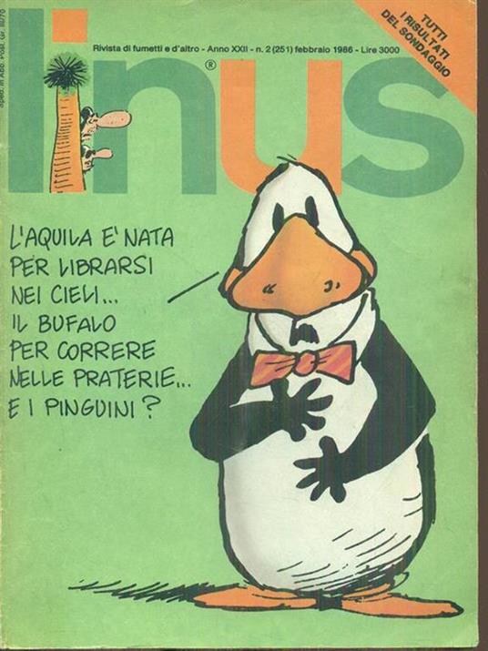 Linus 2 / febbraio 1986 - copertina