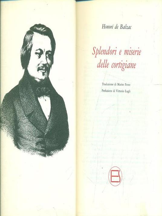 Splendori e miserie delle cortigiane - Honoré de Balzac - copertina