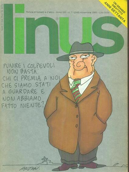 Linus 11 / novembre 1985 - copertina