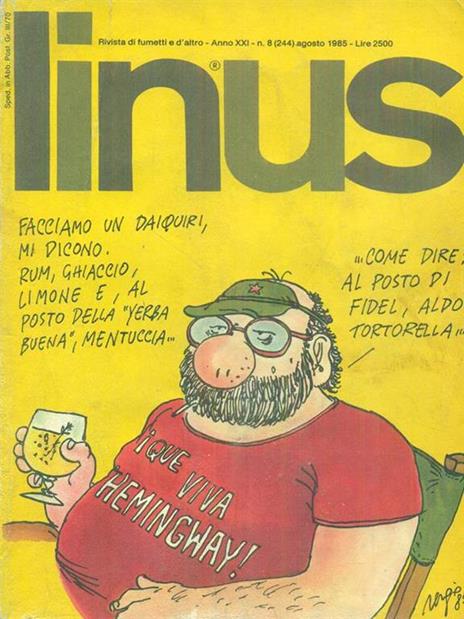 Linus 8 / agosto 1985 - copertina