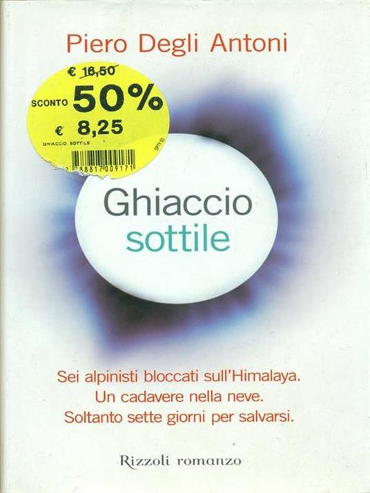 Ghiaccio sottile - Piero Degli Antoni - copertina