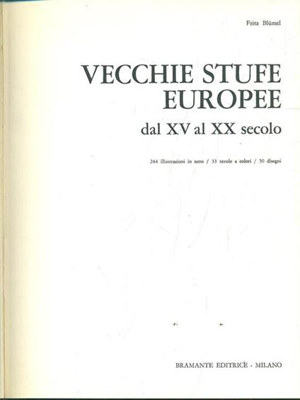 Vecchie stufe europee - copertina