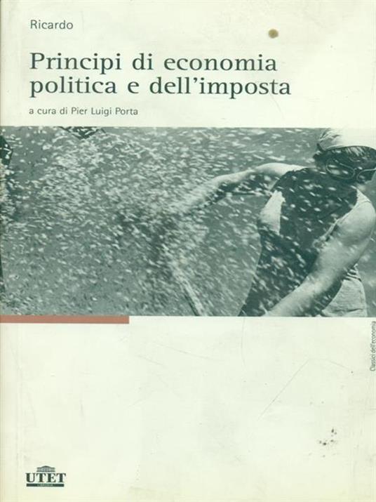 Principi di economia politica e dell'imposta - David Ricardo - copertina
