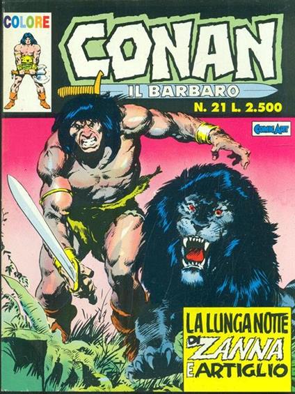 Conan N. 21. La lunga notte di Zanna e Artiglio - copertina