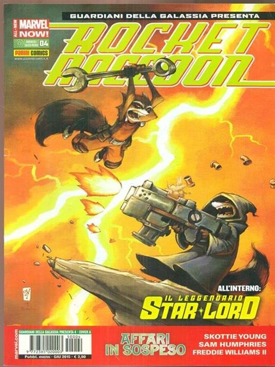 Rocket Raccoon & il leggendario Star-Lord num 4. Giugno 2015 - copertina