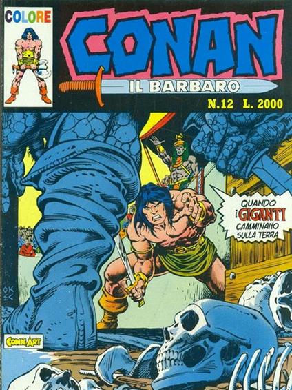 Conan N. 12 - Quando i giganti cammino sulla terra - copertina