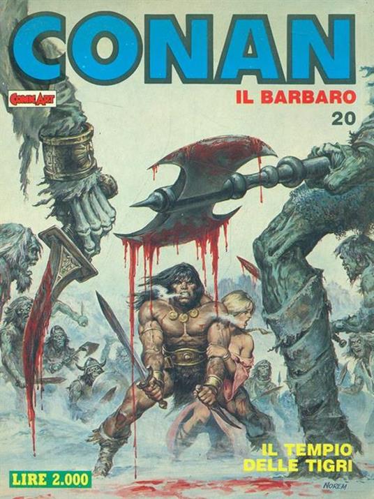 Conan N. 20. Il tempio delle tigri - copertina