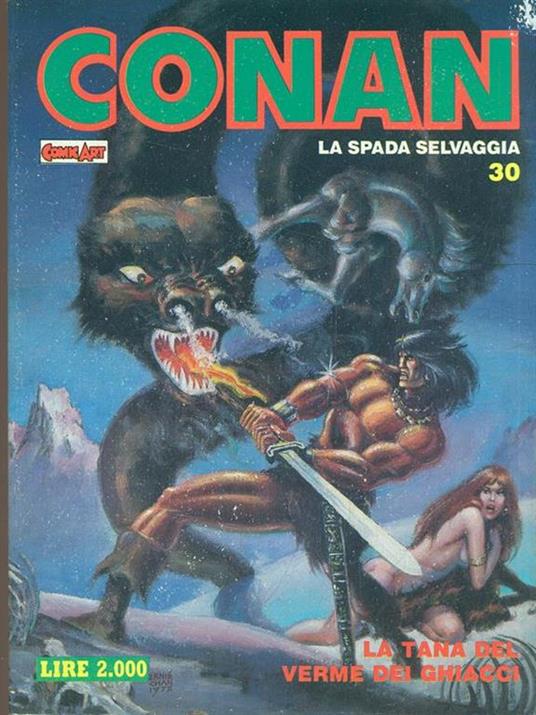 Conan N. 30. La tana del verme dei ghiacci - copertina
