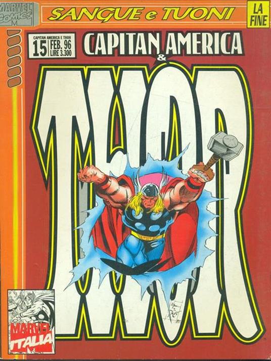 Capitan America & Thor - N. 15 Feb. 96 - copertina
