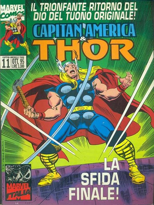 Capitan America & Thor. N. 11 Ott. 95 - copertina