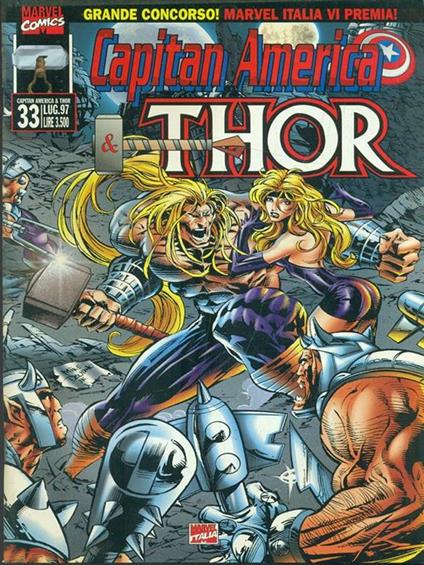 Capitan America & Thor. N. 33 Lug. 97 - copertina