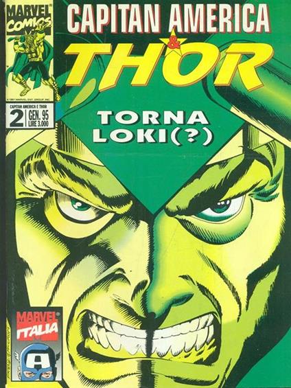 Capitan America & Thor. N. 2 Gen. 95 - copertina